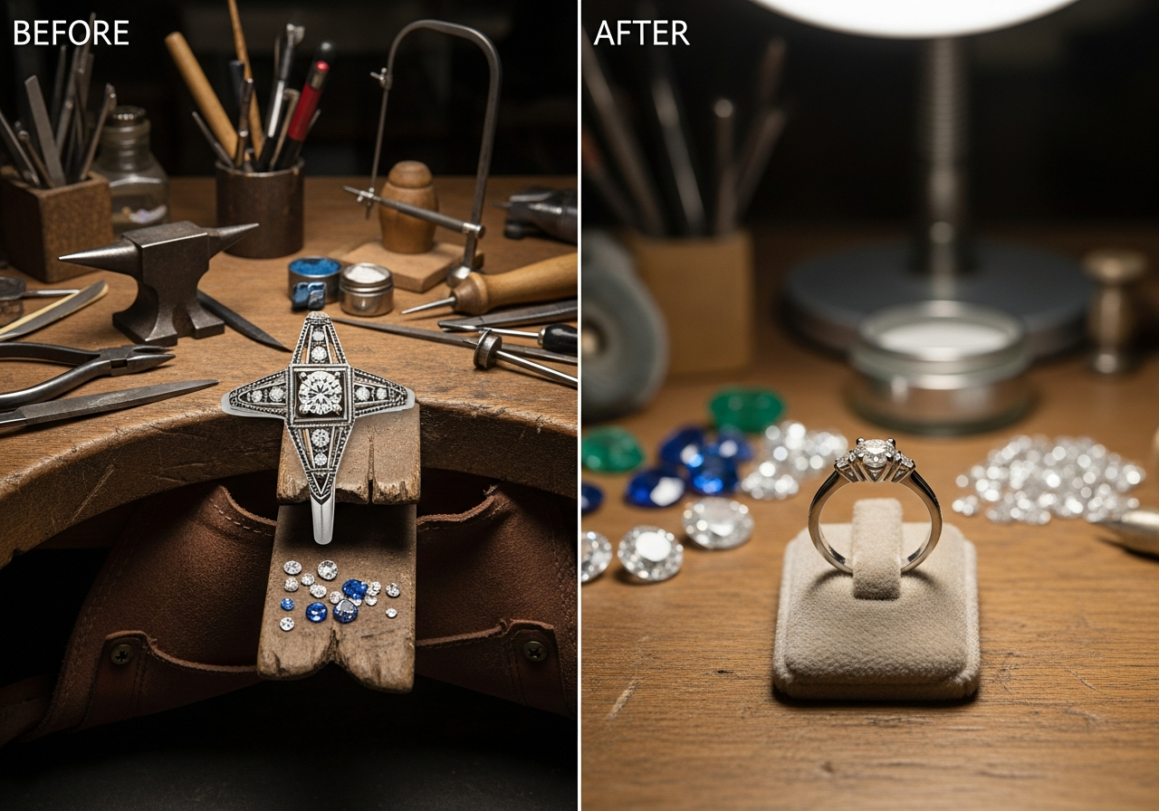 Heirloom ring repurposing — Chattanooga Jewelry Company
