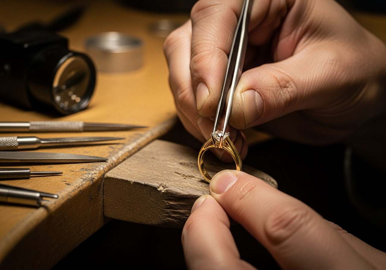 Custom jewelry craftsmanship